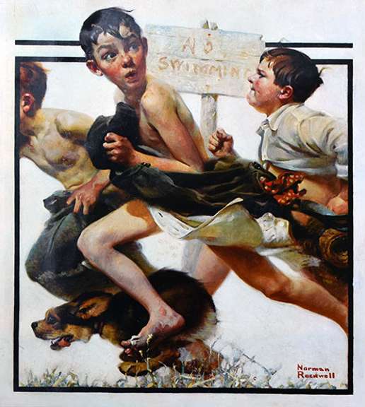 Norman Rockwell, No Swimming