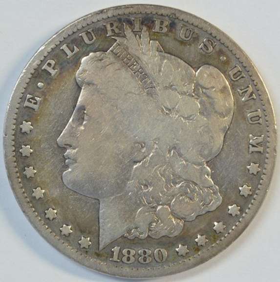 Key date 1880-CC Morgan Silver Dollar (Reverse of 1878)