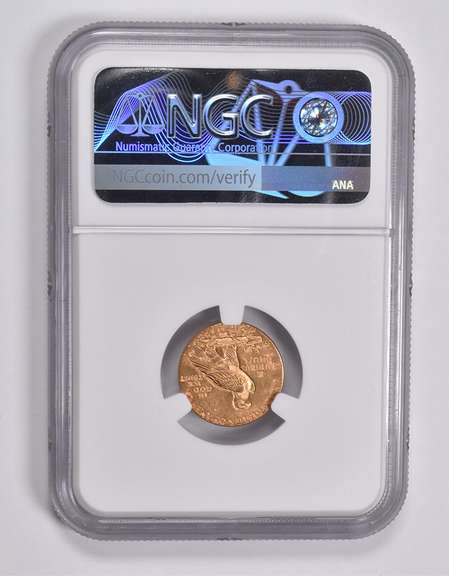 MS63 1927 $2.50 Indian Head Gold Quarter Eagle NGC