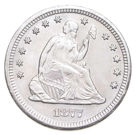 1877-S Seated Liberty Quarter