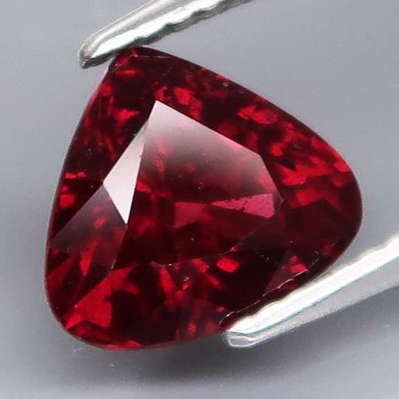 Untreated deep blood red 2.95ct Rhodolite Garnet