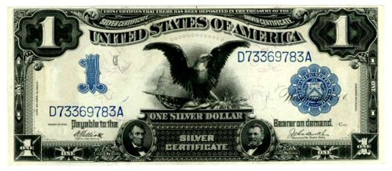 1899 Black Eagle $1 Large Size Silver Certificate