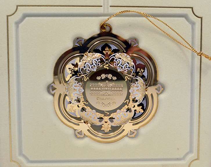 Elegant Collection of Five Christmas Ornaments by the White House Historical Association.