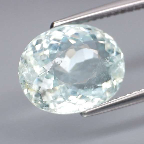 High Fire 4.84ct platinum blue Aquamarine