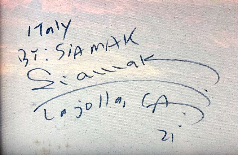 Siamak Etemadi Original Oil on Canvas "Italy"