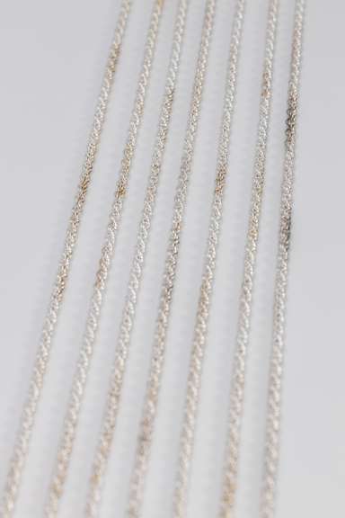 Sterling Silver - Italy Stamped - Hollow Rope Lot - 7 Chains - 4mm Wide - 30 Inches Each