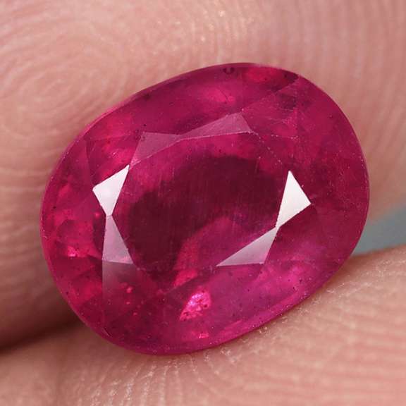Vivid imperial red 4.40ct oval cut Ruby