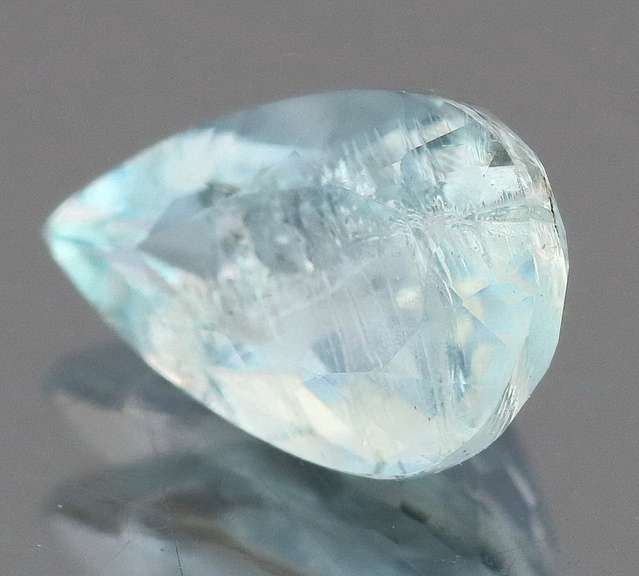 Ice blue! Unheated! 1.67ct Aquamarine pear