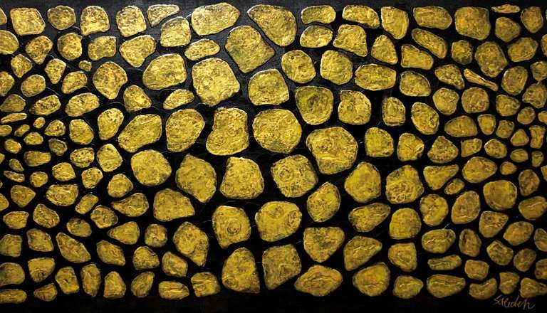 Saeideh Gilani Original Acrylic on Canvas Play with Black Series