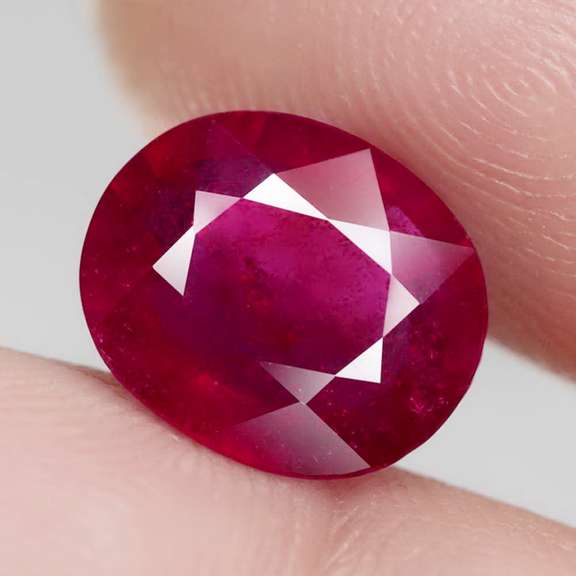 Rich blood red 4.90ct Ruby from Mozambique