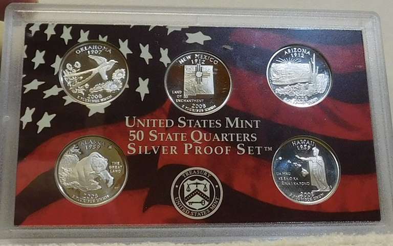 2008 Silver PROOF Quarters Set