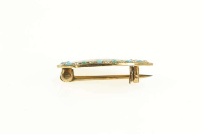 14K Yellow Gold Psi Omega Victorian Dentistry Enamel Lapel Pin/Brooch