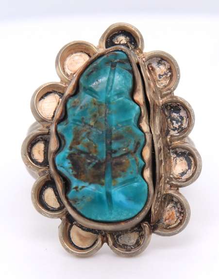 Vintage Sterling Silver Turquoise Ring
