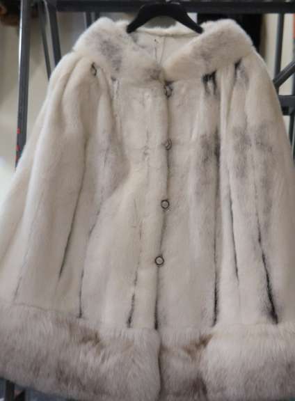 off White Mink Cape