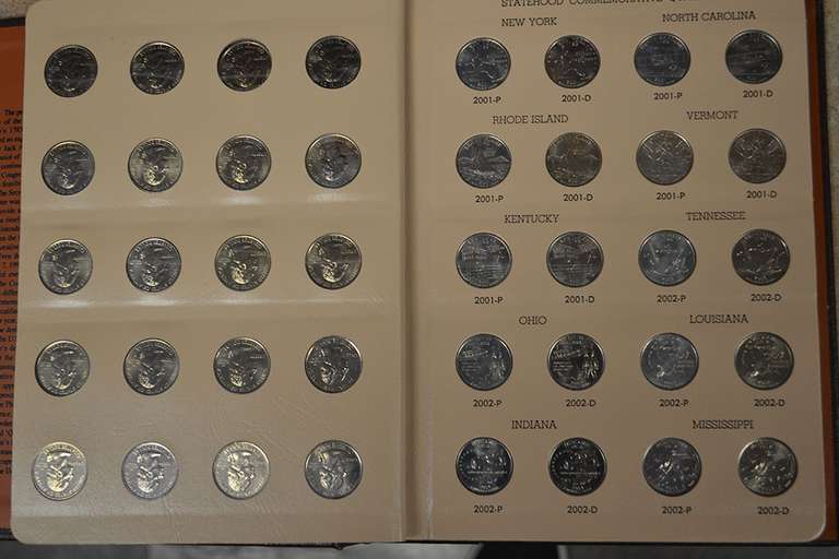 Complete Dansco 50 State Quarter Album, BU.