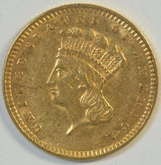 Very pretty and lustrous 1856 Type 3 $1 Gold Piece