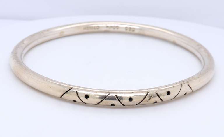 Vintage 925 Sterling Silver Bangle