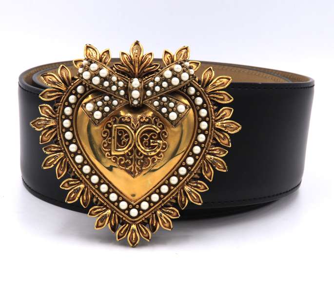 Dolce & Gabbana Devotion Leather Belt