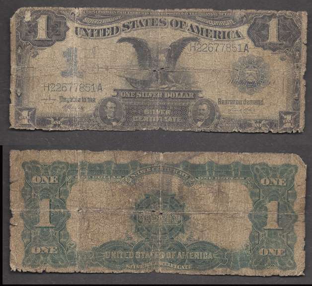 $1 1899 Black Eagle Fr.235 Circulated