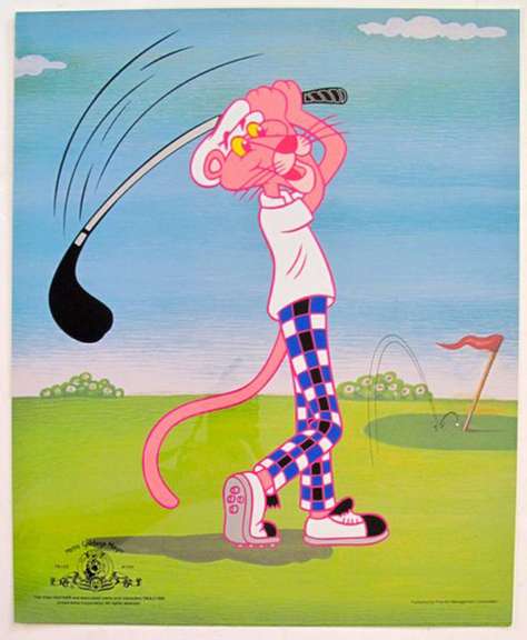 MGM & United Artist, Pink Panther Playing Golf