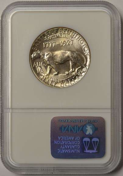 1927 Vermont Commemorative Half Dollar NGC MS64