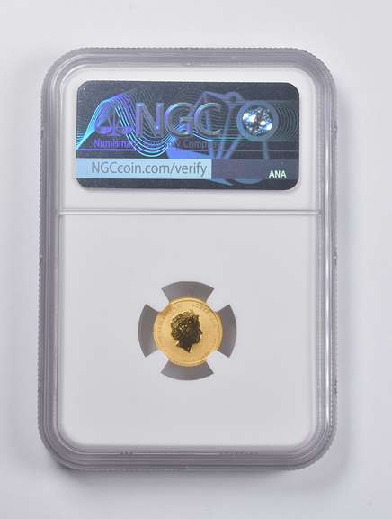 MS68 2018-P Australia $5 Gold Year Of The Dog 1/20 Oz Gold NGC