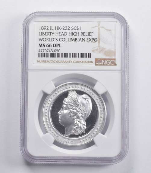 MS66 DPL 1892 IL Liberty Head So Called Dollar HR Columbian Expo NGC