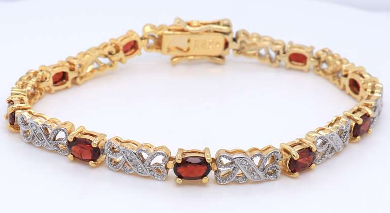 Vintage 925 Sterling Silver Cubic Zirconia Tennis Bracelet