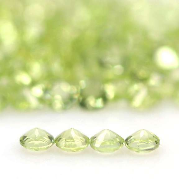 Real 12.14ct untreated apple green Peridot set