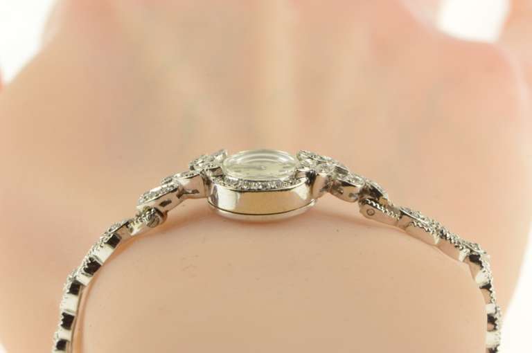 Kelbert Art Deco Diamond Floral Ladies Women's Watch