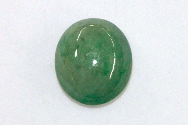 Translucent Natural Jadeite Cabochon - 6.52 cts.