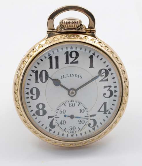 Sweet 1928 Illinois "Bunn Special" GF Pocket Watch