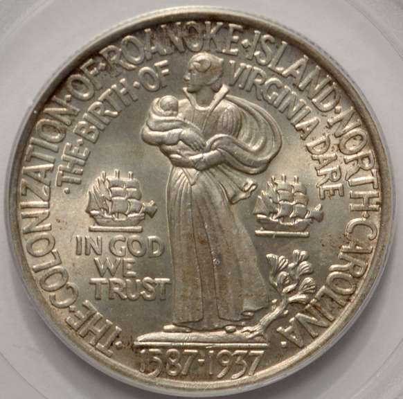 1937 Roanoke Commemorative Half Dollar PCGS MS66