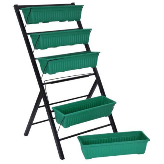 Raised Garden Bed Cascading Water Drainage