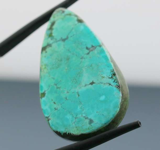 Impressive 35ct rich blue green Turquoise cabochon