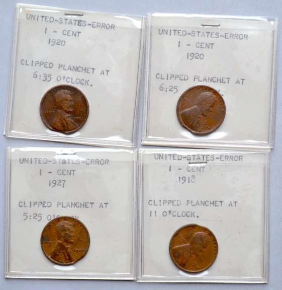 100 Plus Clipped Planchet & Removed From Encasing Wheat Cents