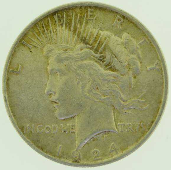 1924 $1 Silver Peace Dollar Coin