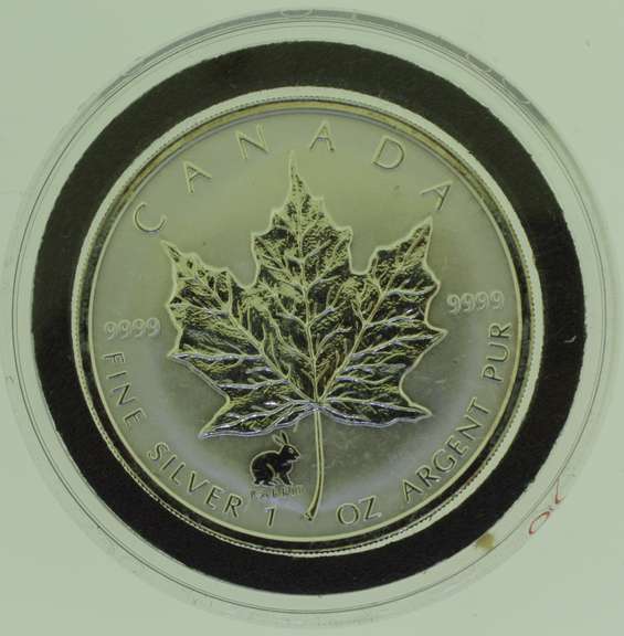 1999 1 oz Maple Leaf $5 Canada .9999 Fine Silver Coin