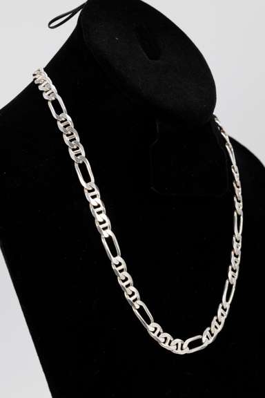 .925 Sterling Silver 8.2mm Ficonucci Link Chain 20 Inches