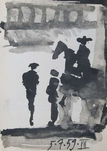 Pablo Picasso 'Toros y Toreros' Lithograph Circa 1961