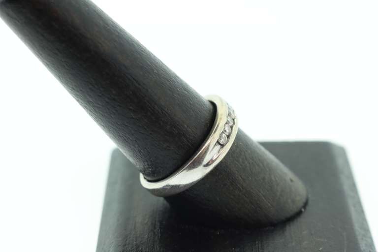14K WHITE GOLD DIAMOND BAND