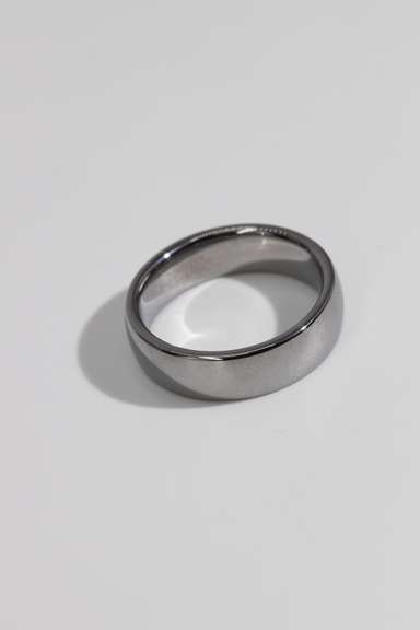 7mm Tungsten Carbide Wedding Band w/ Mirror Finish Size 12