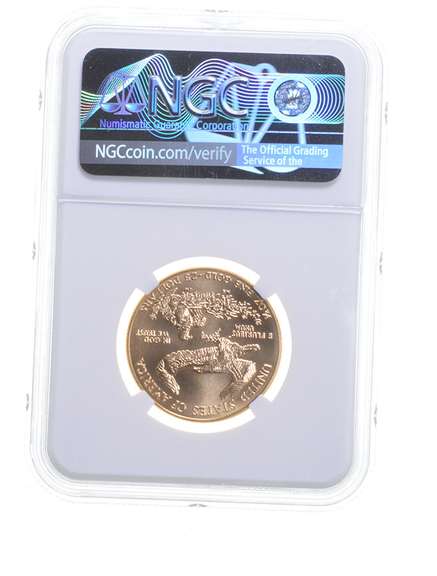 MS70 1998 $25 1/2 Oz. Gold American Eagle - Graded NGC