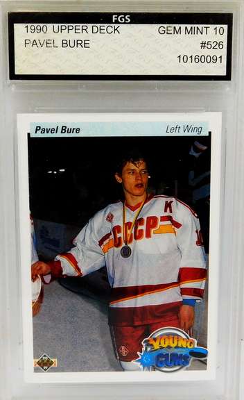Pavel Bure 1990 Hockey Card, Gem MT 10