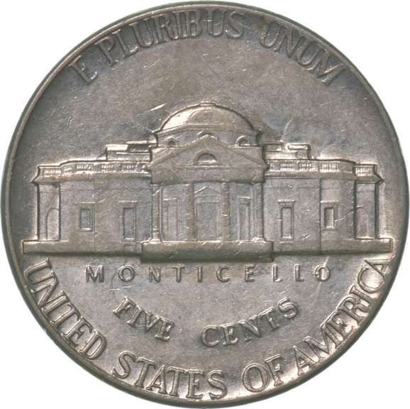 1975-D Jefferson Nickel Off Center Error