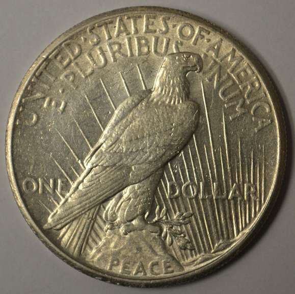 1927 Peace Silver Dollar Better Date, AU.