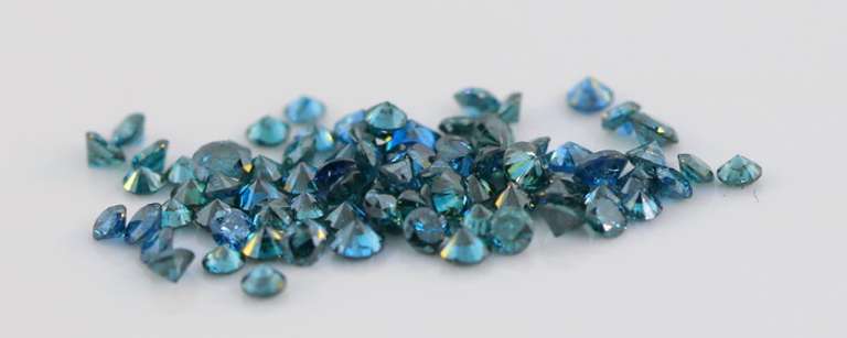 Amazing color! 1ct parcel of London blue diamonds