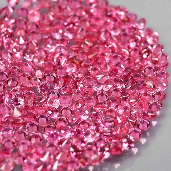 Rare heated only 3.02ct pink Sapphire set