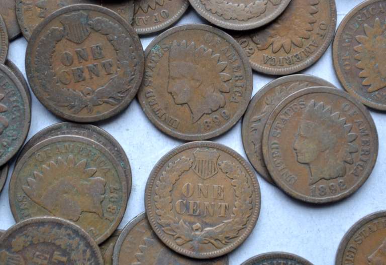 50 Nicer 1890-1900 Era Indian Cents