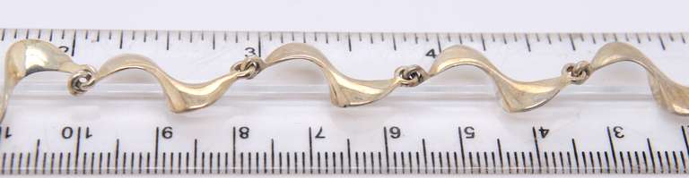 Vintage 925 Sterling Silver Crooked Bracelet